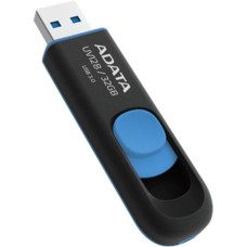 ADATA Dash Drive UV128 32 GB, USB-Stick(schwarz/blau, USB-A 3.2 Gen1)
