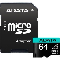 ADATA Premier Pro 64 GB microSDXC, Speicherkarte(UHS-I U3, Class 10, V30, A2)