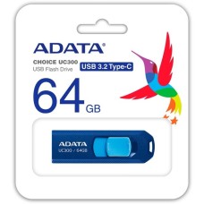 ADATA UC300 64 GB, USB-Stick(dunkelblau/hellblau, USB-C 3.2 Gen 1)