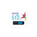ADATA UV128 512 GB, USB-Stick(schwarz/blau, USB-A 3.2 Gen 1)