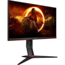 AOC 24G2SPU/BK, Gaming-Monitor(60.5 cm (23.8 Zoll), schwarz/rot, FullHD, Adaptive-Sync, IPS, 165Hz Panel)