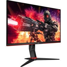 AOC 24G2ZE/BK, Gaming-Monitor(61 cm (24 Zoll), schwarz/rot, FullHD, IPS, AMD Free-Sync Premium, 240Hz Panel)