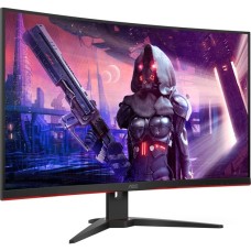 AOC CQ32G2SE/BK, Gaming-Monitor(80 cm (32 Zoll), schwarz/rot, QHD, VA, AMD Free-Sync, 165Hz Panel)