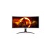 AOC CU34G2XE/BK, Gaming-Monitor(86 cm (34 Zoll), schwarz (matt)/rot, UWQHD, VA, Curved, 144Hz Panel)