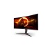 AOC CU34G2XE/BK, Gaming-Monitor(86 cm (34 Zoll), schwarz (matt)/rot, UWQHD, VA, Curved, 144Hz Panel)