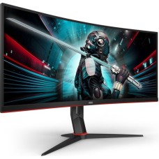 AOC CU34G2X/BK, Gaming-Monitor(86 cm (34 Zoll), schwarz, UWQHD, VA, AMD Free-Sync, Curved, 144Hz Panel)