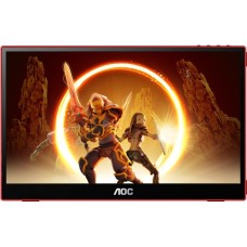 AOC GAMING 16G3, Gaming-Monitor(40 cm (16 Zoll), schwarz/rot, FullHD, IPS,AMD Free-Sync, Tragbarer Monitor, 144Hz Panel)