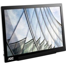 AOC I1601FWUX, LED-Monitor(39.6 cm (15.6 Zoll), schwarz/silber,FullHD, IPS, USB-C)