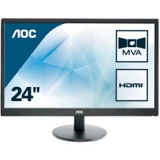 AOC M2470SWH, LED-Monitor(59.9 cm (23.6 Zoll), schwarz, FullHD, VA, HDMI, VGA)