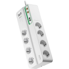 APC Performance SurgeArrest PMF83VT-GR, 8-fach, Steckdosenleiste(weiß, 3 Meter Kabel, Überspannungsschutz, Schalter)