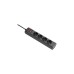 APC USV-Steckdosenleiste PZ42IZ-GR, 4-fach(schwarz, 1,5 Meter Kabel, Schalter)