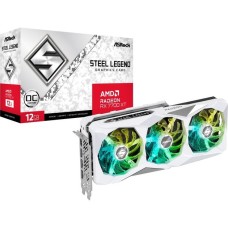 ASRock Radeon RX 7700 XT Steel Legend OC, Grafikkarte(RDNA 3, GDDR6, 3x DisplayPort, 1x HDMI 2.1)