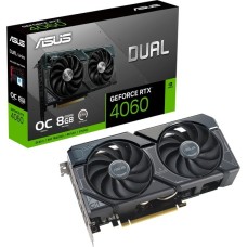 ASUS GeForce RTX 4060 DUAL OC, Grafikkarte(schwarz, DLSS 3, 3x DisplayPort, 1x HDMI 2.1, Outlet)