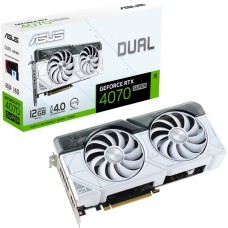 ASUS GeForce RTX 4070 SUPER DUAL White Edition, Grafikkarte(DLSS 3, 3x DisplayPort, 1x HDMI 2.1)
