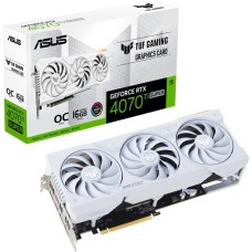 ASUS GeForce RTX 4070 Ti SUPER TUF GAMING OC WHITE, Grafikkarte(weiß, DLSS 3, 3x DisplayPort, 2x HDMI 2.1a)