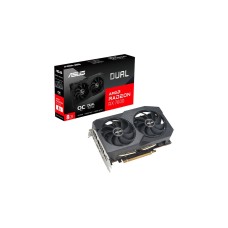ASUS Radeon RX 7600 DUAL OC V2, Grafikkarte(RDNA 3, GDDR6, 3x DisplayPort, 1x HDMI 2.1)