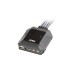 ATEN CS22DP 2P , KVM-Switch(schwarz, USB DP)