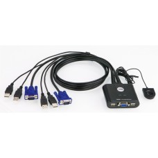 ATEN CS22U, KVM-Switch(schwarz)