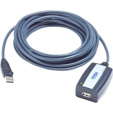 USB-A Buchse(schwarz/grau, 5 Meter (Daisy-Chain-fähig))