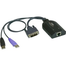 ATEN USB-DVI-Virtual-Media-KVM-Adapter KA7166(schwarz, mit Chipkartenunterstützung)