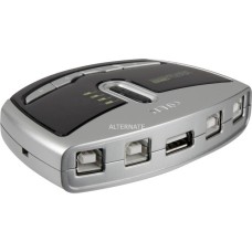 ATEN USB Peripheral Switch US-421, USB-Hub(silber/schwarz, Retail)