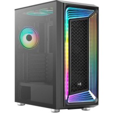Aerocool Interstellar-G-BK-v1, Tower-Gehäuse(schwarz, Tempered Glass)
