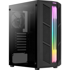 Aerocool Prime v1, Tower-Gehäuse(schwarz, Tempered Glass)