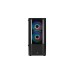 Aerocool Quantum-G-BK-v3, Tower-Gehäuse(schwarz/grau, Frontpanel aus Acryl, Seitenteil aus Tempered Glass)