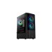 Aerocool Quantum v2 TG, Tower-Gehäuse(schwarz/grau, Front und Seitenteil aus Tempered Glass)