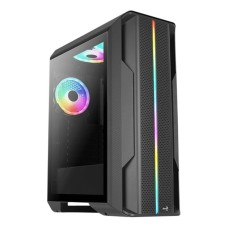 Aerocool Splinter Duo-G-BK-v1, Tower-Gehäuse(schwarz, Tempered Glass)