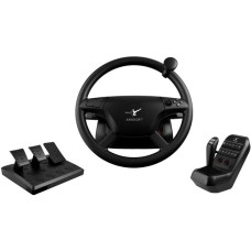 Aerosoft Truck & Bus Wheel System, Simulatoren-Set(schwarz)