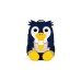 Affenzahn Großer Freund Pinguin, Rucksack(blau, Alter 3-5 Jahre)