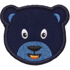 Affenzahn Klett-Badge Bär, Patch(blau)