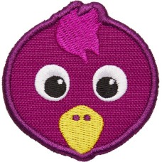 Affenzahn Klett-Badge Vogel, Patch(lila)