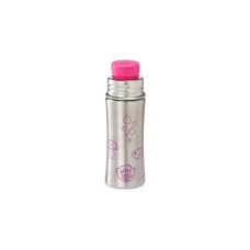 Affenzahn Trinkflasche Eule(pink/edelstahl, 0,33 Liter)