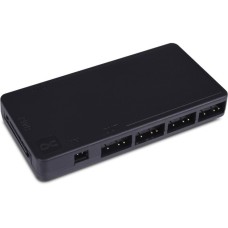 Alphacool Core 11x 3-Pin DRGB Splitter, Lüftersteuerung(schwarz, mit SATA-Stromanschluss)