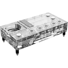 Alphacool Core Distro Plate 240 Rechts VPP/D5, Verteiler(transparent/silber, integrierter Ausgleichsbehälter)