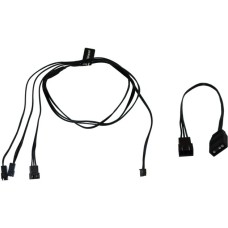 Alphacool Digital RGB LED Y-Kabel 3-fach mit JST Stecker(schwarz, 60cm)