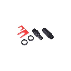 Alphacool ES Schnellverschlusskupplungsset IG/IG - Schottverschraubung PushIn Industry, Verbindung(schwarz (matt))