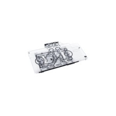 Alphacool Eisblock Aurora Acryl GPX-A Radeon RX 6800 Nitro+, Wasserkühlung(transparent/silber, mit Backplate)