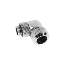 Alphacool Eiszapfen 13mm HardTube Anschraubtülle 90° drehbar, Verbindung(chrom, G1/4 für Acryl-Messingrohre - Chrome)