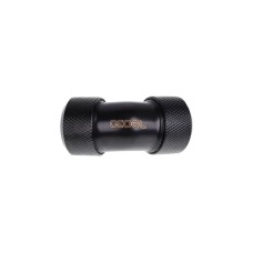 Alphacool Eiszapfen 16mm HardTube Anschraubtülle 45° L-Verbinder - Deep Black , Verbindung(schwarz, G1/4 für Acrylrohre, Messingrohre, Carbonrohre - Deep Black)