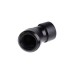 Alphacool Eiszapfen 16mm HardTube Anschraubtülle 45° L-Verbinder - Deep Black , Verbindung(schwarz, G1/4 für Acrylrohre, Messingrohre, Carbonrohre - Deep Black)