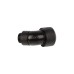 Alphacool Eiszapfen 16mm HardTube Anschraubtülle 45° drehbar, Verbindung(schwarz, G1/4 für Acryl-Messingrohre - Deep Black)
