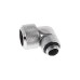 Alphacool Eiszapfen 16mm HardTube Anschraubtülle 90° drehbar, Verbindung(chrom, G1/4 für Acryl-Messingrohre - Chrome)