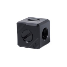 Alphacool Eiszapfen Anschlussterminal 5-Fach G1/4 IG, Verbindung(schwarz, Black Acetal)