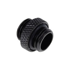 Alphacool Eiszapfen Doppelnippel G1/4 AG auf G1/4 AG, Verbindung(schwarz, für weiche Schläuche (PVC, Silikon, Neoprene))