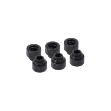 Alphacool Eiszapfen HF 12mm HardTube Anschraubtülle G1/4 - Deep Black Sixpack, Verbindung(schwarz)