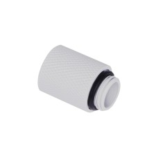 Alphacool Eiszapfen Verlängerung 20mm G1/4 AG auf G1/4 IG - White(weiß, für weiche Schläuche (PVC, Silikon, Neoprene))