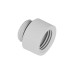 Alphacool Eiszapfen Verlängerung G1/4 AG auf G1/4 IG - White(weiß, für weiche Schläuche (PVC, Silikon, Neoprene))